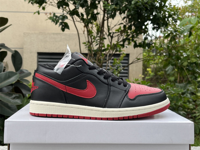 Authentic Air Jordan 1 Low “Bred Sail ”