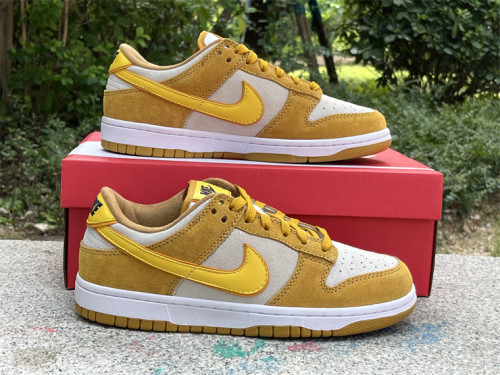 Authentic Nike Dunk Low “Gold Suede”