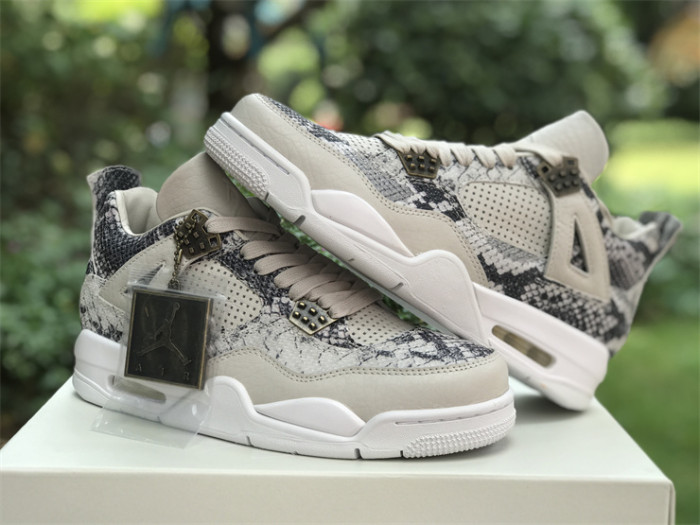 Authentic Air Jordan 4 Premium “Snakeskin”（restock)