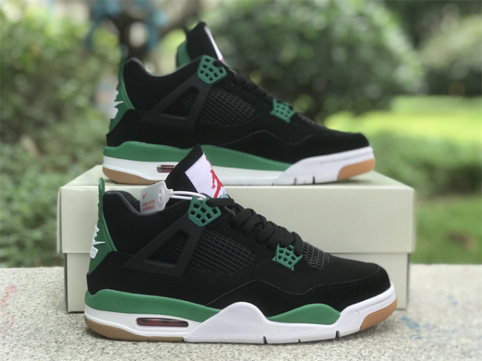 Authentic Nike SB x Air Jordan 4 Black Green