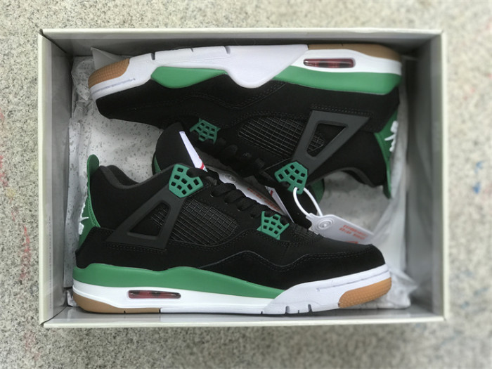 Authentic Nike SB x Air Jordan 4 Black Green