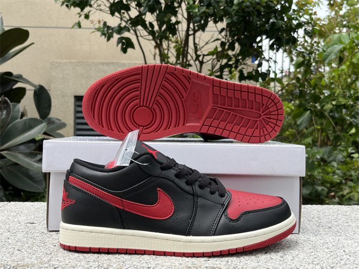 Authentic Air Jordan 1 Low “Bred Sail ”