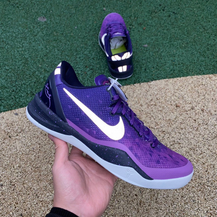 Authentic Nike Kobe 8 Playoffs Purple Platinum