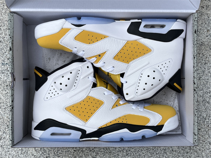 Authentic Air Jordan 6 Yellow Ochre
