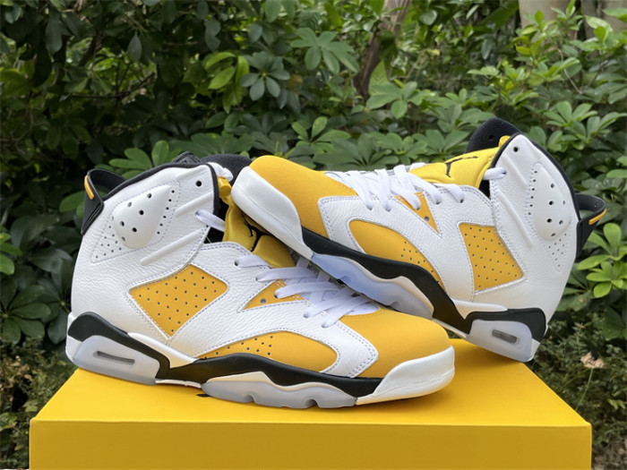 Authentic Air Jordan 6 Yellow Ochre