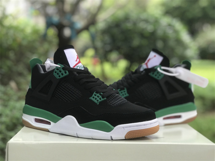 Authentic Nike SB x Air Jordan 4 Black Green