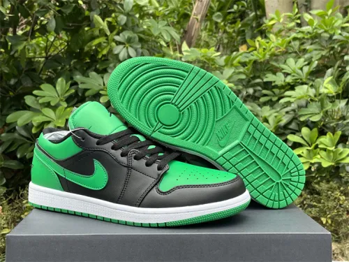 Authentic Air Jordan 1 Low “Lucky Green” GS