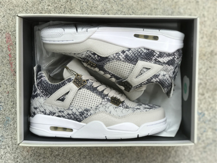 Authentic Air Jordan 4 Premium “Snakeskin”（restock)