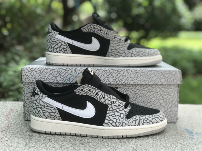 Authentic Air Jordan 1 Low OG “Black Cement”