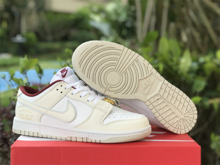 Authentic Nike Dunk Low Rice White