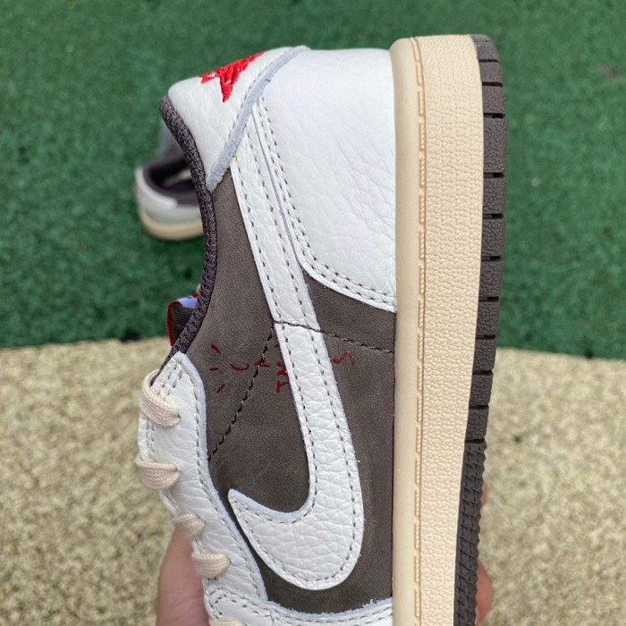 Authentic Travis Scott x Air Jordan 1 Low OG “Reverse Mocha” Kids Shoes