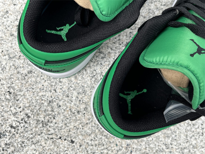 Authentic Air Jordan 1 Low “Lucky Green”