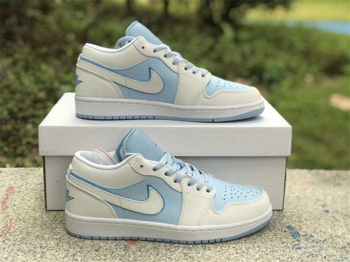 Authentic Air Jordan 1 Low“Ice Blue”