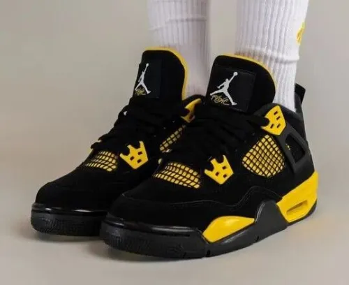 Authentic Air Jordan 4 “Thunder”2023 GS