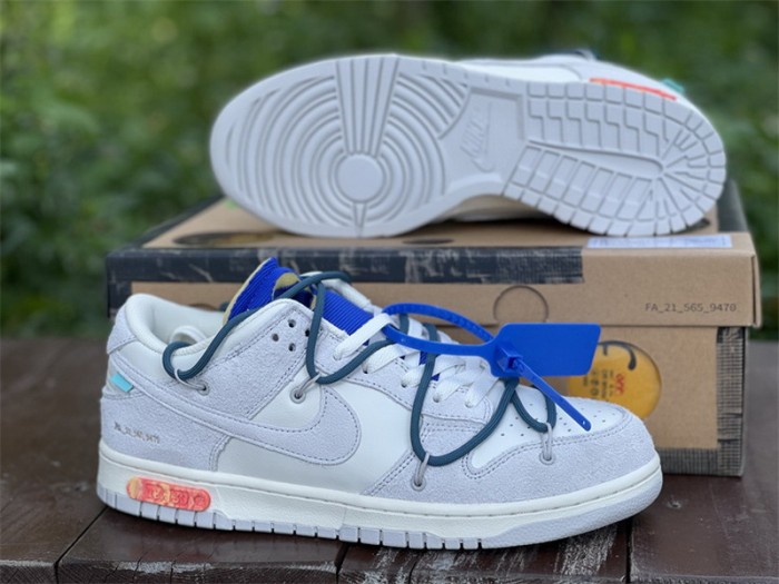 Authentic OFF-WHITE x Nike Dunk Low “The 50” DJ0950 111