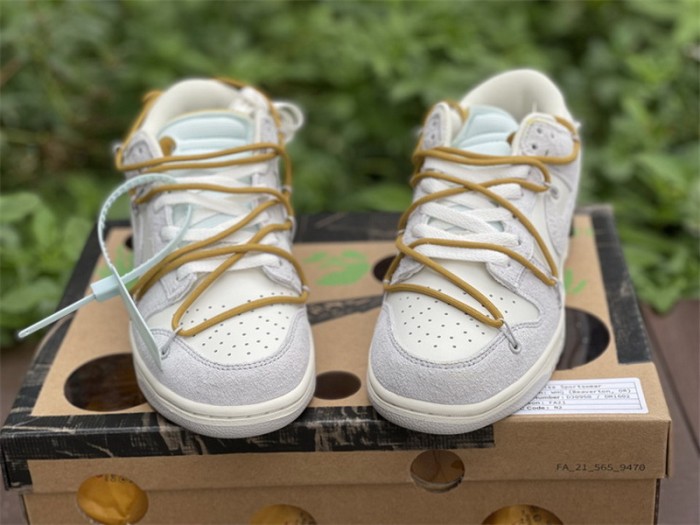 Authentic OFF-WHITE x Nike Dunk Low “The 50” DJ0950-105