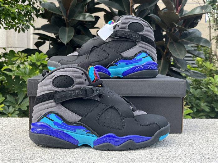 Authentic Air Jordan 8 Retro Aqua(restock)