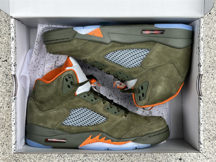Authentic Air Jordan 5 Retro “Olive”