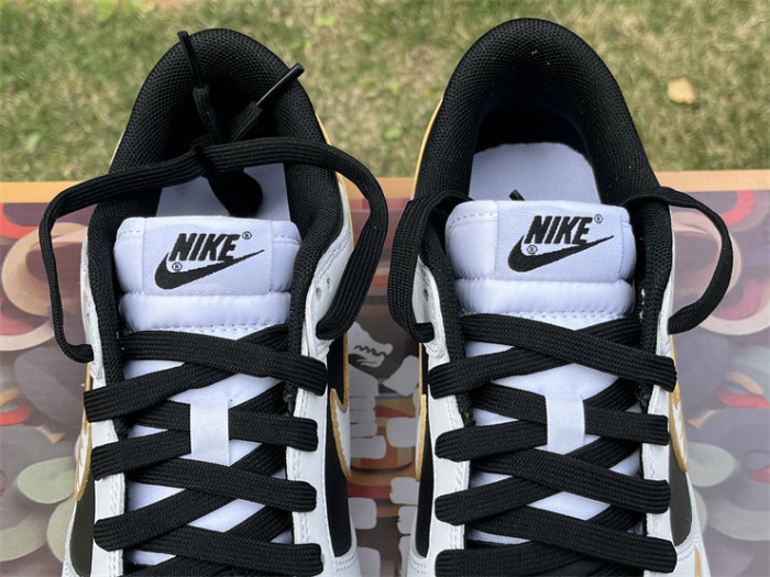 Authentic Nike Dunk Low White Black Red