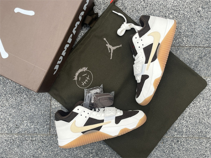 Authentic Travis Scott x Jordan Cut The Check Mocha