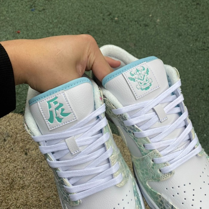 Authentic Nike Dunk Low CNY White Green