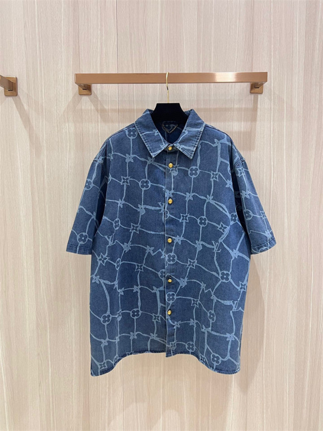 LV Shirt High End Quality-993