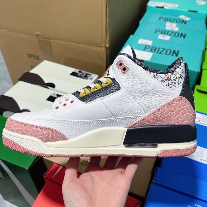 Authentic Air Jordan 3 GS “Red Stardust”