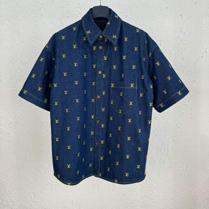 LV Shirt High End Quality-1011