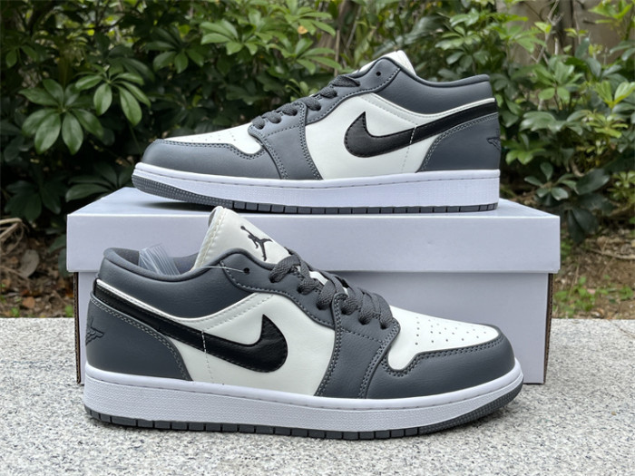 Authentic Air Jordan 1 Low Dark Grey