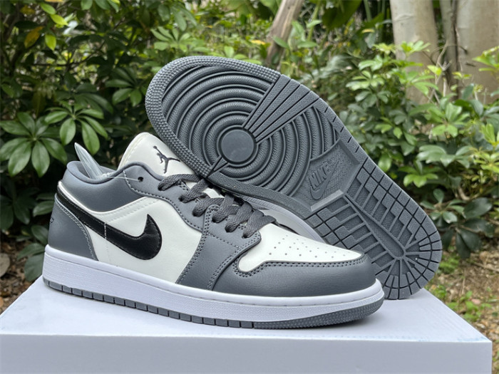 Authentic Air Jordan 1 Low Dark Grey