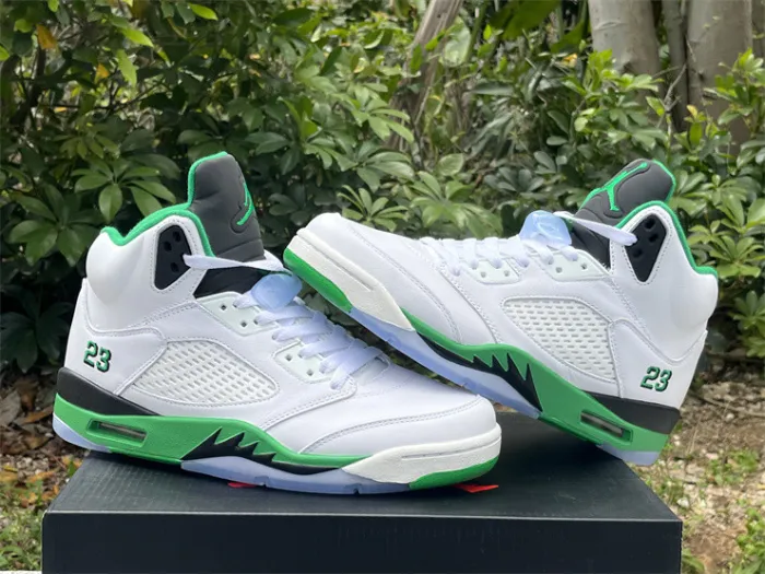 Authentic Air Jordan 5 Lucky Green