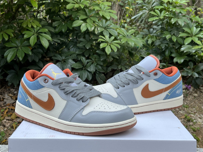 Authentic Air Jordan 1 Low “Phantom Denim”