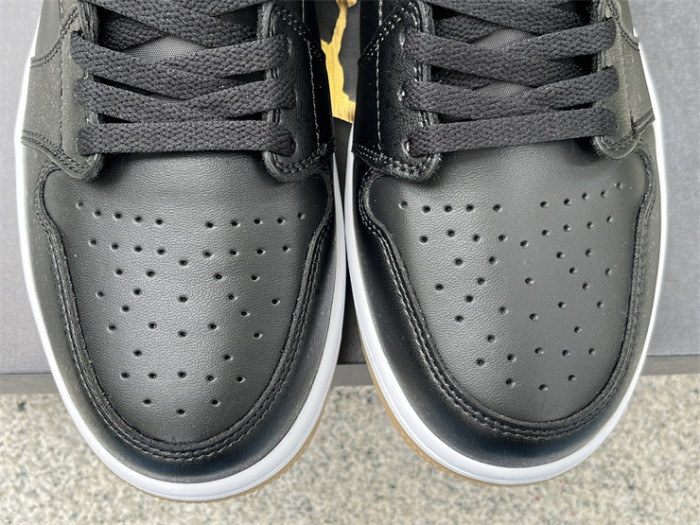 Authentic Air Jordan 1 Low Golf “Black Gum”