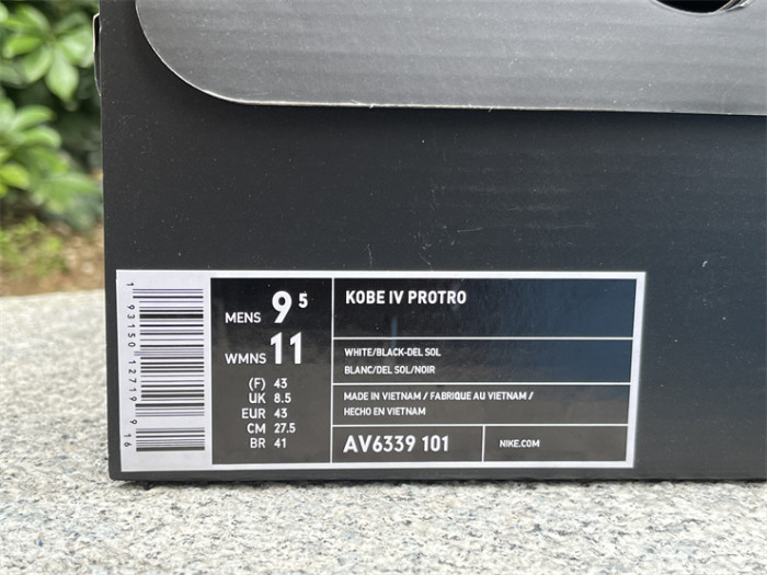 Authentic Nike Kobe 4 Protro “Del Sol”