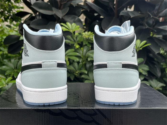 Authentic Air Jordan 1 Mid Ice Blue