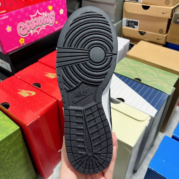 Authentic Nike Dunk Black Grey Glitter Shoes