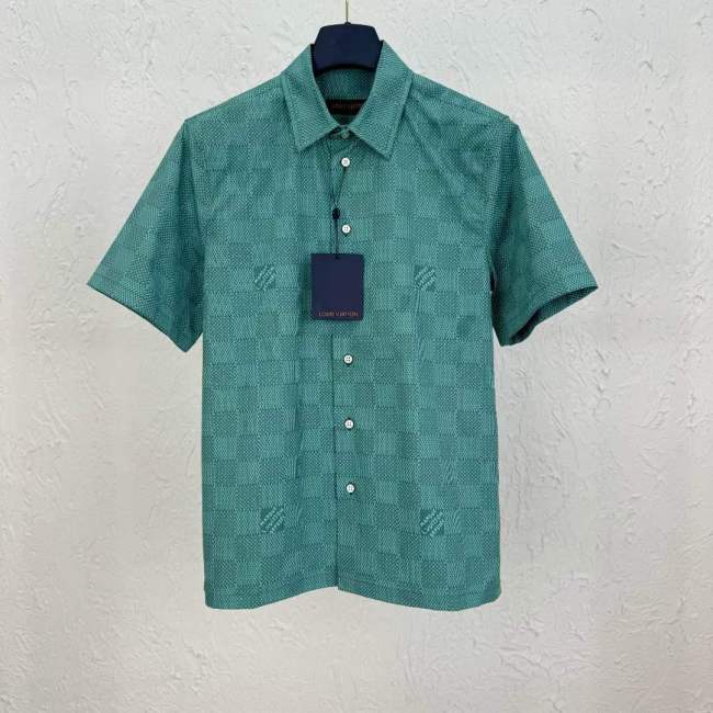 LV Shirt High End Quality-1076