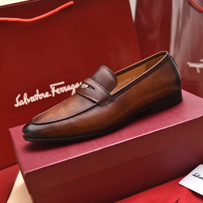 Ferragamo Men shoes 1：1 quality-356