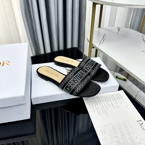 Dior women slippers 1：1 quality-298