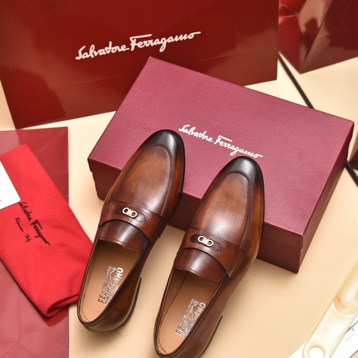 Ferragamo Men shoes 1：1 quality-374