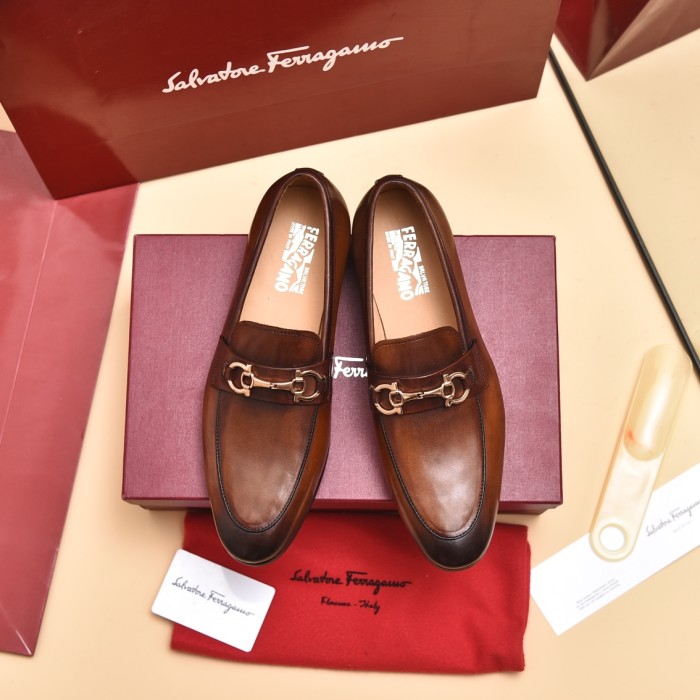 Ferragamo Men shoes 1：1 quality-371