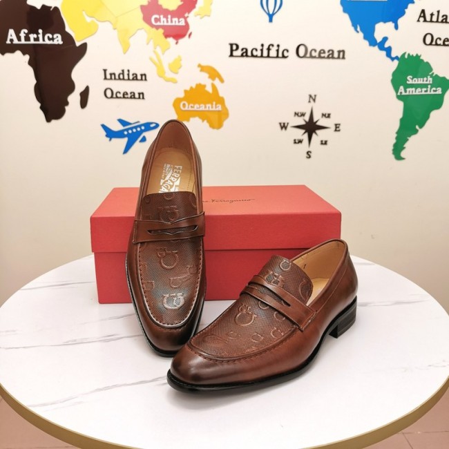 Ferragamo Men shoes 1：1 quality-343
