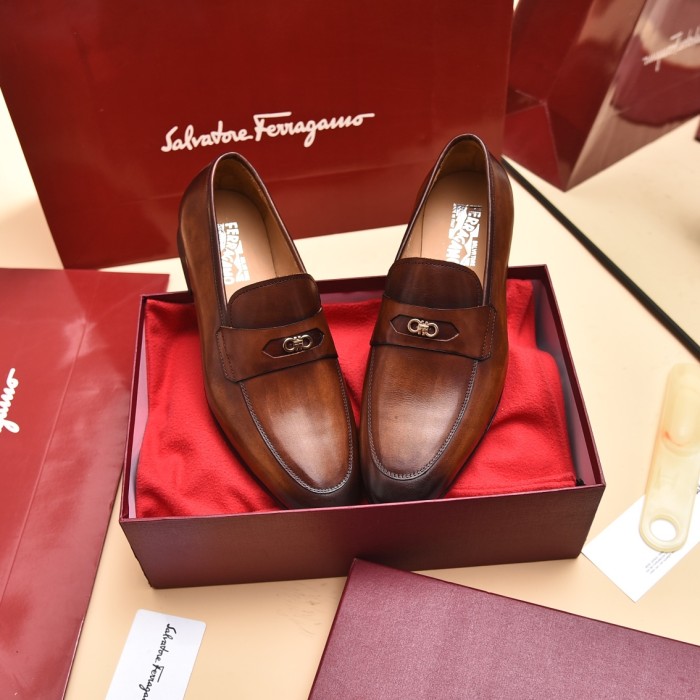Ferragamo Men shoes 1：1 quality-374