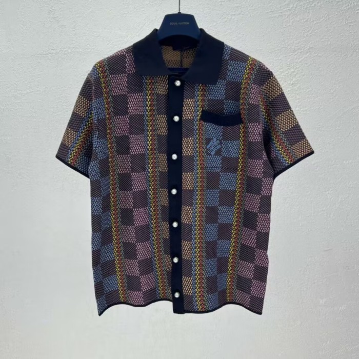 LV Shirt High End Quality-1086