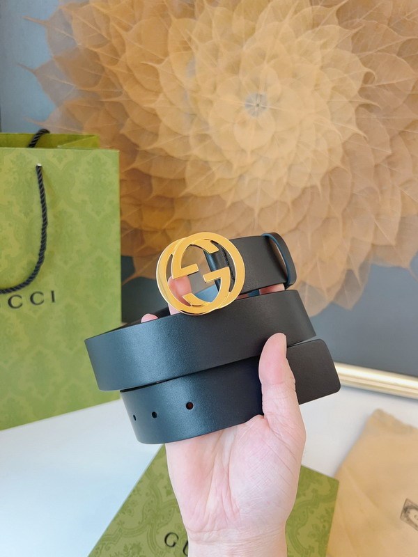 Super Perfect Quality G Belts(100% Genuine Leather,steel Buckle)-4491