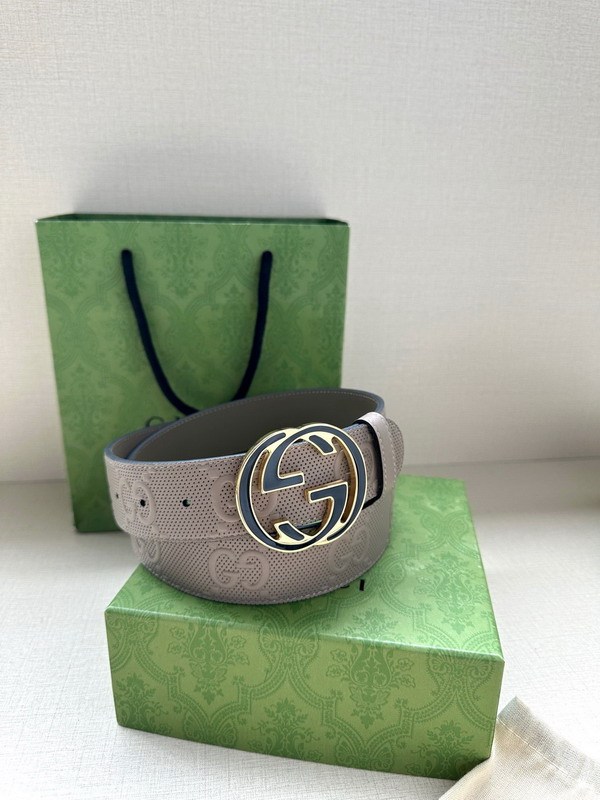 Super Perfect Quality G Belts(100% Genuine Leather,steel Buckle)-4516