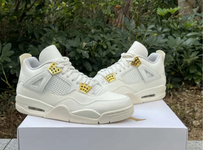 Authentic Air Jordan 4 “Metallic Gold”