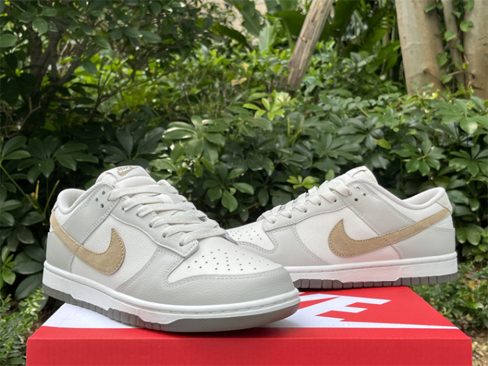 Authentic Nike Dunk Low Phantom Khaki Light Bone Shoes