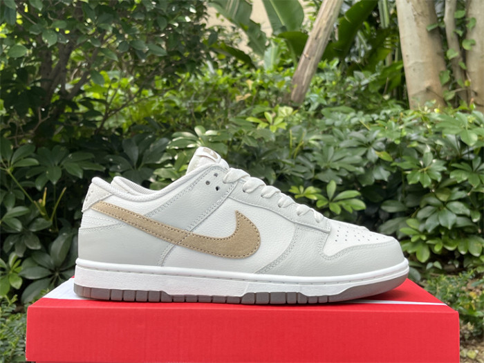 Authentic Nike Dunk Low Phantom Khaki Light Bone Shoes