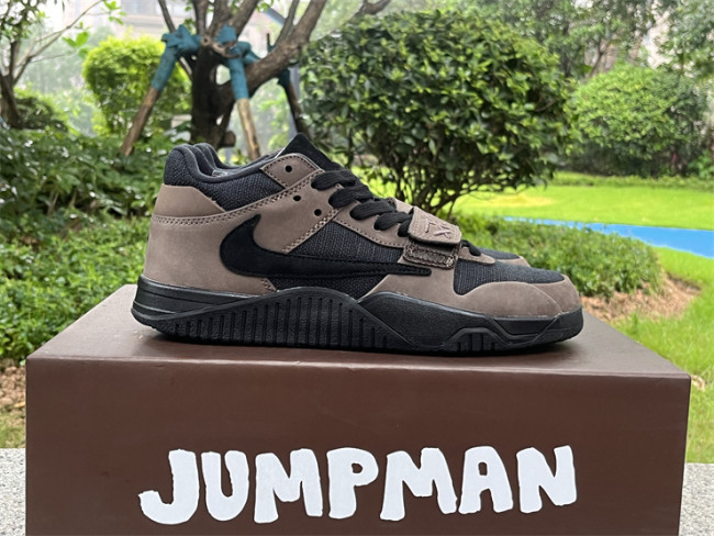 Authentic  Travis Scott x Jordan Jumpman Jack TR “Dark Mocha”